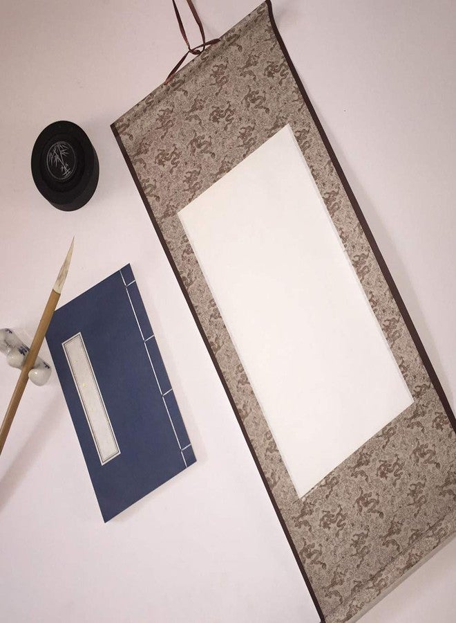 Echaprey 6pcs Blank Mounting Hanging Wall Scrolls Set for Kanji, Sumi and Chinese Calligraphy - Image 5