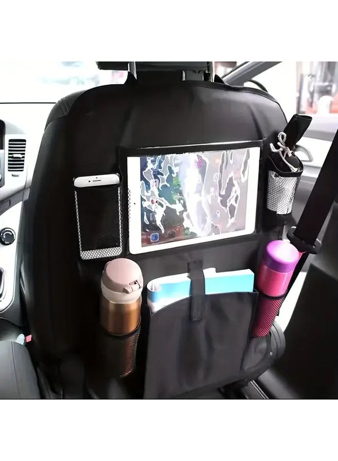 Black Car Seat Back Organizer Storage Bag Universal Rear Hanging Accessories Holder - Image 3