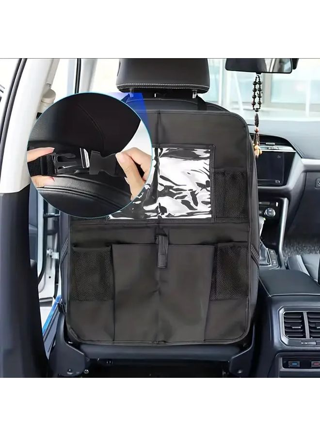 Black Car Seat Back Organizer Storage Bag Universal Rear Hanging Accessories Holder - Image 4