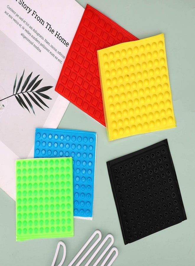 Tinoaly 500pcs Bump Dots for Visually Impaired, Assorted Sizes Adhesive Silicone Braille Stickers Low Vision Aids Tactile Dots for Blind & Elderly (Black, Red, Green, Yellow, Blue) - Image 3