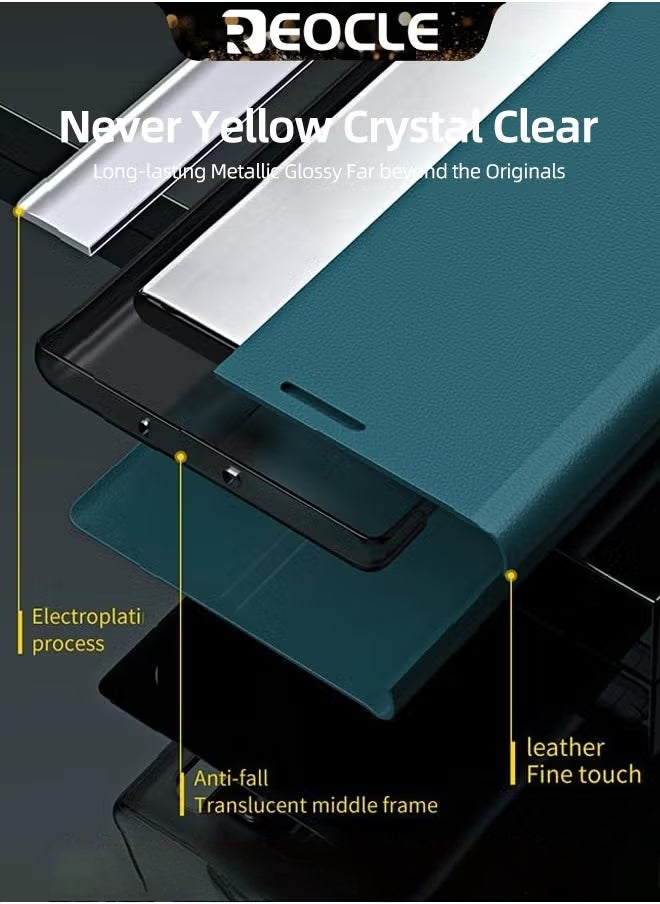 REOCLE Samsung Galaxy Z Fold 4  3 Case with Hinge Protection Full Body Case with Magnetic Kickstand & Screen Protector PU Leather Protective Stand Phone Case for Samsung Galaxy Z Fold 4 3  - Image 3