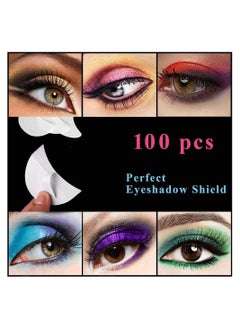 SYOSI Eyeshadow Shields, Makeup Tape Supplies, Adhesive Under Eye Crease Shields for Prevent Eyelash Extensions, Tinting and Lip Makeup Residue Lint Free Eye Gel Pad (100 Pcs)  - Image 1