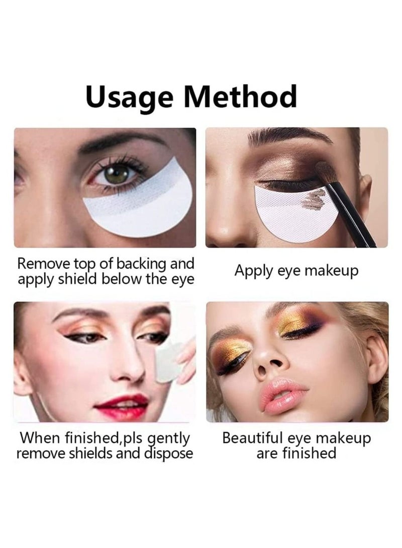 SYOSI Eyeshadow Shields, Makeup Tape Supplies, Adhesive Under Eye Crease Shields for Prevent Eyelash Extensions, Tinting and Lip Makeup Residue Lint Free Eye Gel Pad (100 Pcs) - Image 3