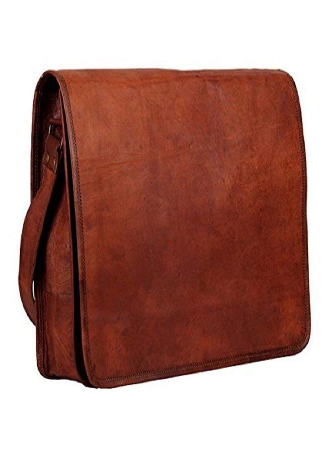 RSN Vintage Genuine Leather Crossbody Laptop Messenger Bag (Brown - 16 Inch) - Image 1
