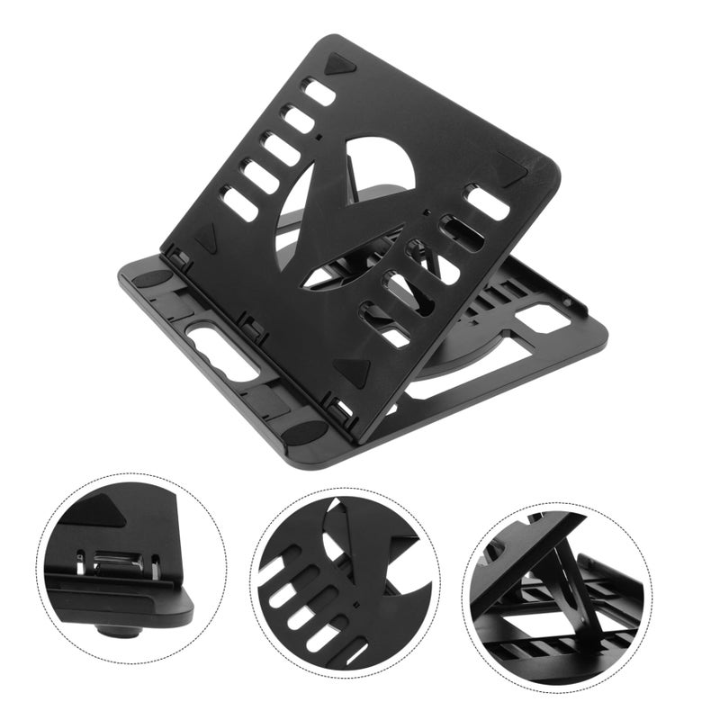 Foldable Laptop Stand with Heat Dissipation Plastic Laptop Rack Tablet Holder - Image 3