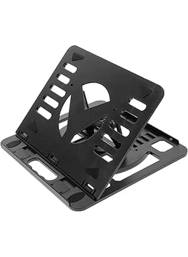Foldable Laptop Stand with Heat Dissipation Plastic Laptop Rack Tablet Holder - Image 1