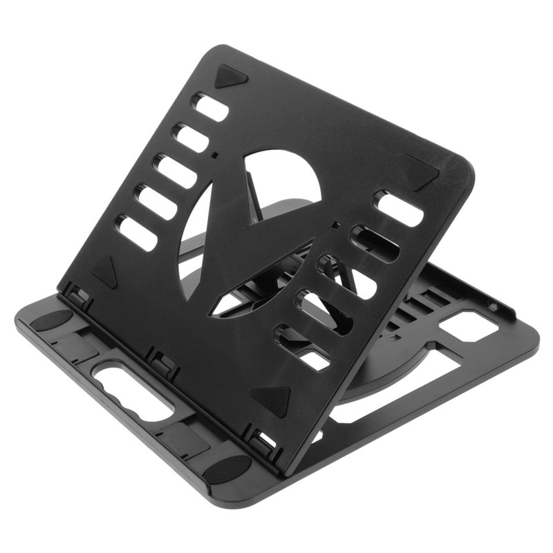 Foldable Laptop Stand with Heat Dissipation Plastic Laptop Rack Tablet Holder - Image 2