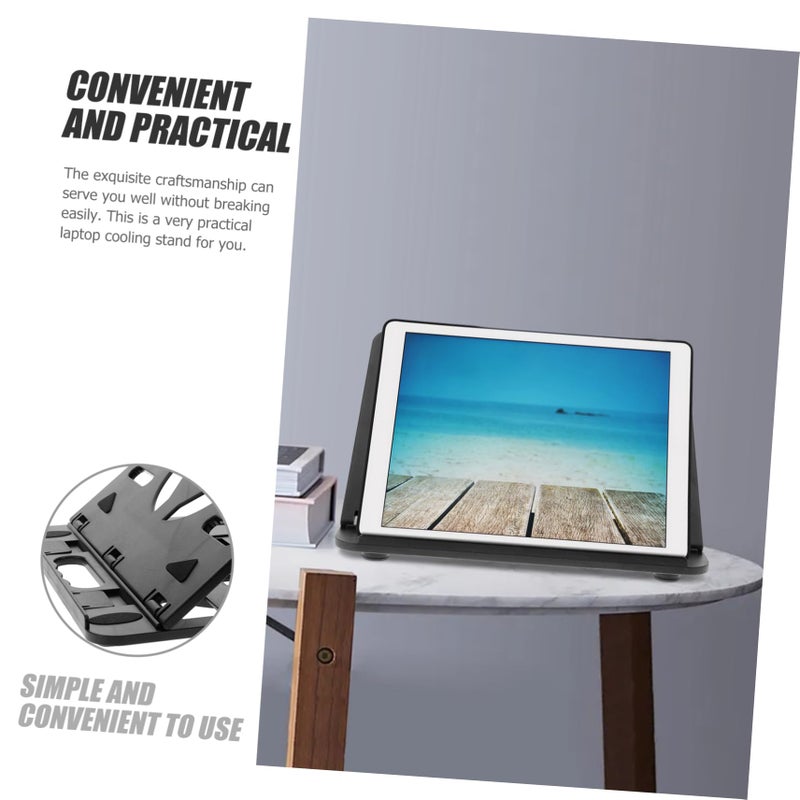 Foldable Laptop Stand with Heat Dissipation Plastic Laptop Rack Tablet Holder - Image 5