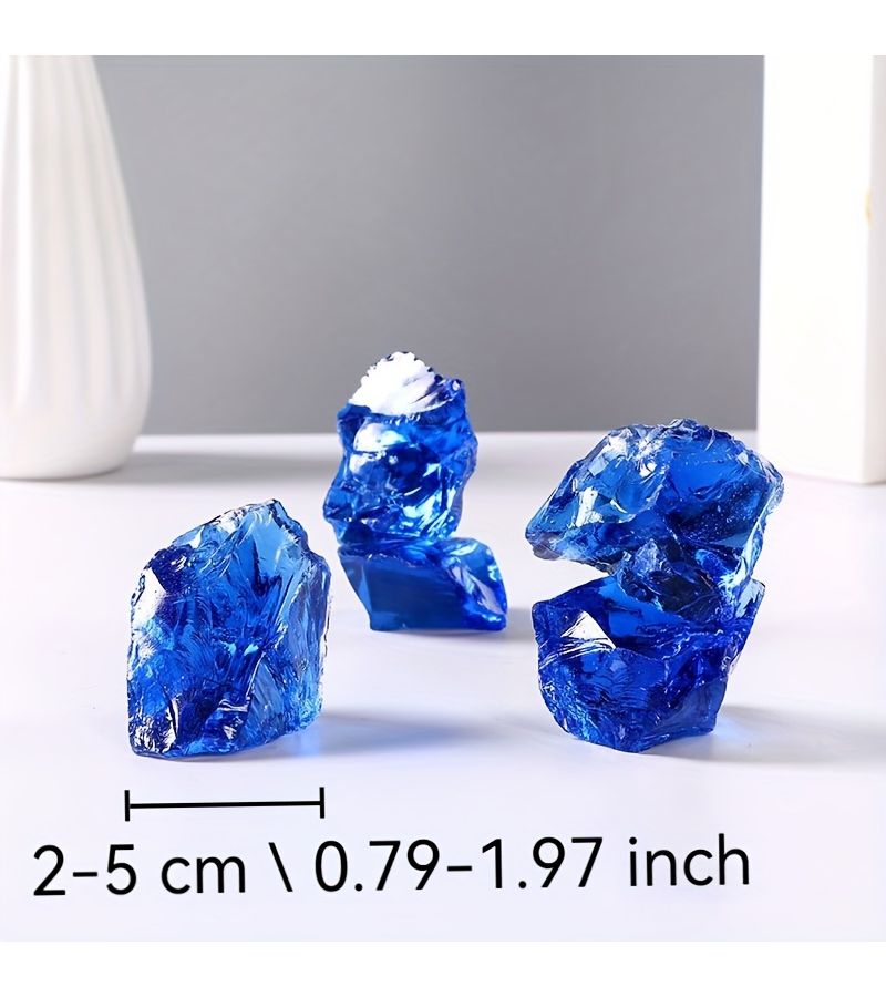Cobalt Dark Blue Raw Crystal Stones 0.2 lb 90g for Jewelry Making DIY Crafts Chakra Decor - Image 3