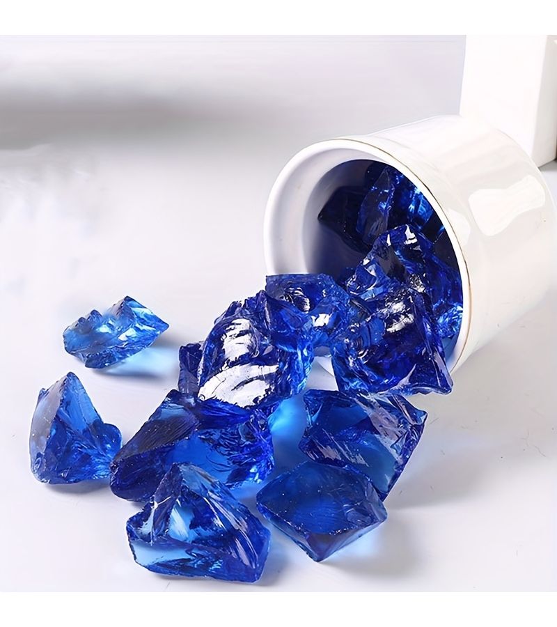 Cobalt Dark Blue Raw Crystal Stones 0.2 lb 90g for Jewelry Making DIY Crafts Chakra Decor - Image 1