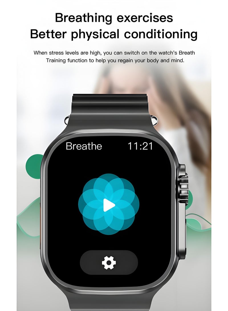 Smart Watch Ultra3，Exercise Smartwatch，Waterproof Fitness Watch，Bluetooth Calling，Compatible with Androd and IOS，TFT Display，Heart Rate Moitoring，Orange - Image 5