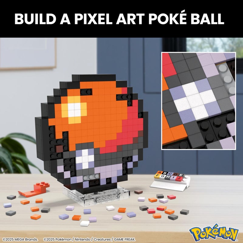 Mega Brands MEGA PokÃ©mon Action Figure Building Toys, Poke Ball with 381 Pieces, 6 Inches Tall, for Collectors - Image 2