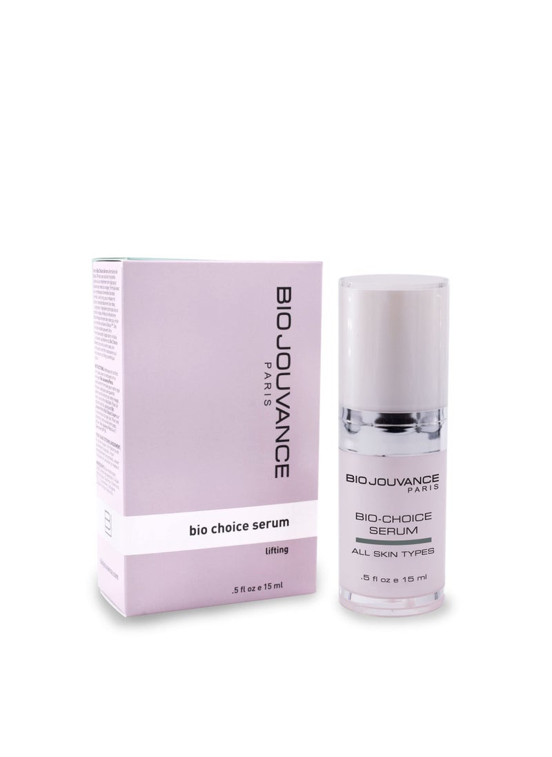 BIO JOUVANCE PARIS BIO JOUVANCE PARIS - Bio Choice Serum 0.5oz / 15ml - Lifting | Relax and Reduce Wrinkles | Hydrating | Anti-Aging | Daily Facial Skin Care Treatment Regimen | Made in France 