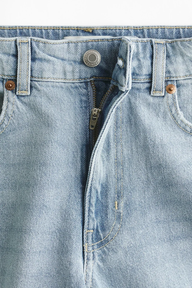 H&M  High-waisted denim shorts for Women | Best Price UAE