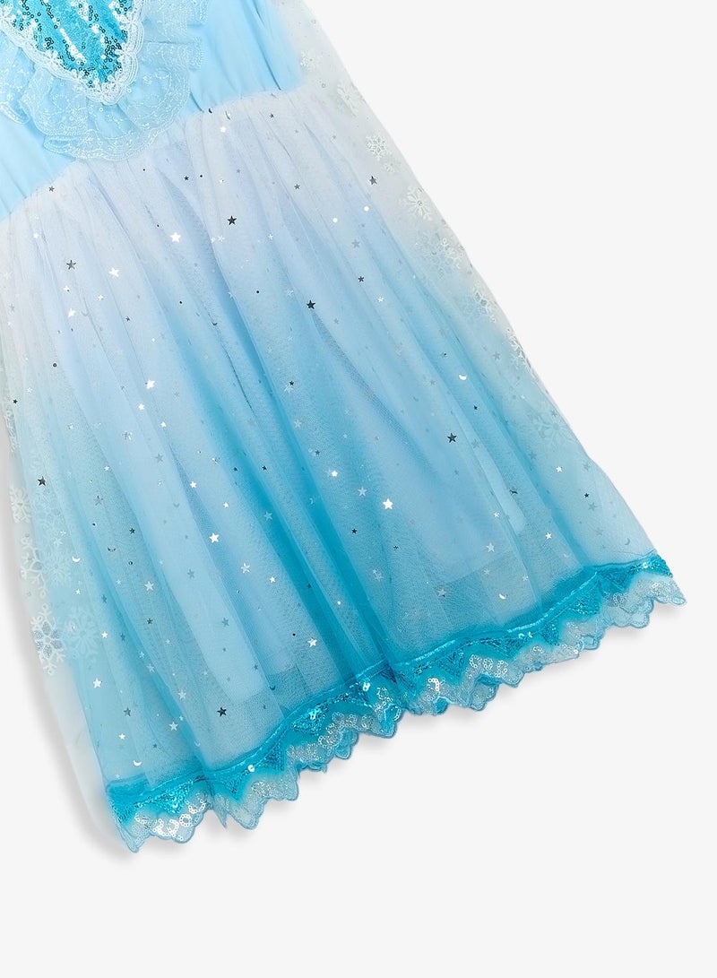 Pinata Blue Sequin Embellished Princess Dress - Image 4