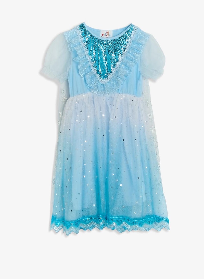 Pinata Blue Sequin Embellished Princess Dress - Image 2