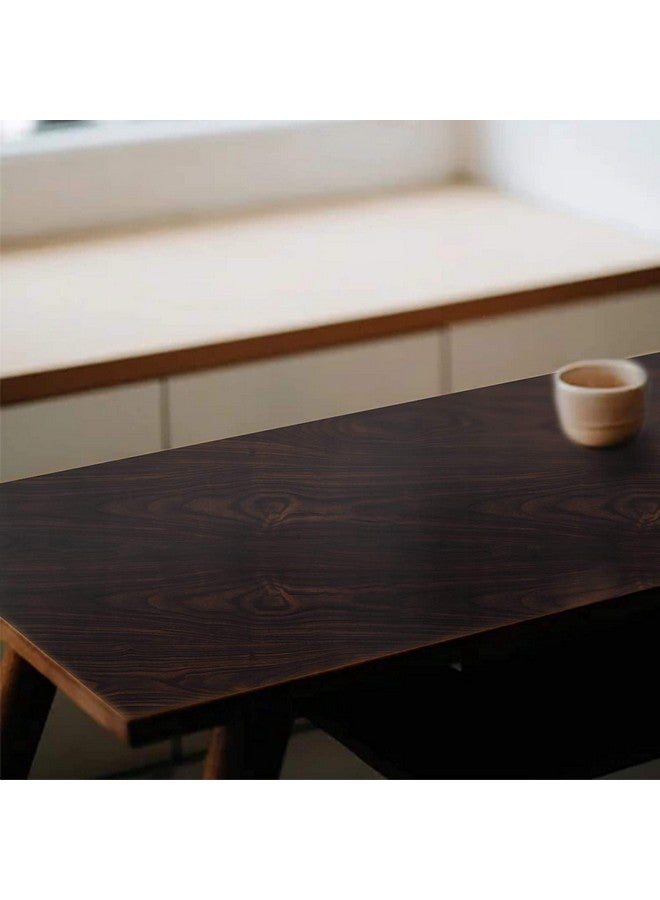 صن بيرد ملصقات SUNBIRD المصنوعة من مادة البولي فينيل كلوريد ذات الحبوب الخشبية لخزانة الملابس والطاولة والأثاث ومقاومة للماء وورق حائط قابل للإزالة وديكور منزلي (24 × 150 بوصة، لون الجوز الأسود) - Image 5