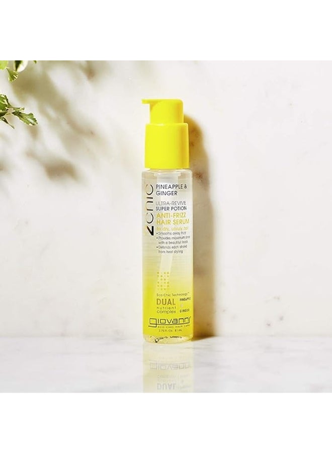 Giovanni 2Chic Ultra-Revive Leave-In Conditioning & Styling Elixir, Infused With Pineapple & Ginger 118ml - Image 4