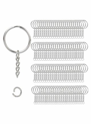 100-Pack Bulk Keyring Set Split Key Chain Rings with 1-inch Large Chains - Heavy-Duty Metal Keychain Ring - Easy to Use Open Jump Rings - Strong Small Round DIY Jewelry Making Keyrings Kit - pzsku/Z1A1FCB5BE9A9F627B754Z/45/_/1690283249/293c5209-d04c-4bbc-8f26-4ad22a75eb6d