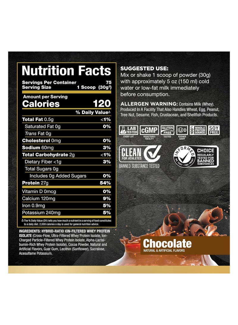 AllMax Nutrition ALLMAX ISOFLEX Whey Protein Isolate, Chocolate - 5 lb - 27 Grams of Protein Per Scoop - Zero Fat & Sugar - 99% Lactose Free - Gluten Free & Soy Free - Approx. 75 Servings  - Image 3