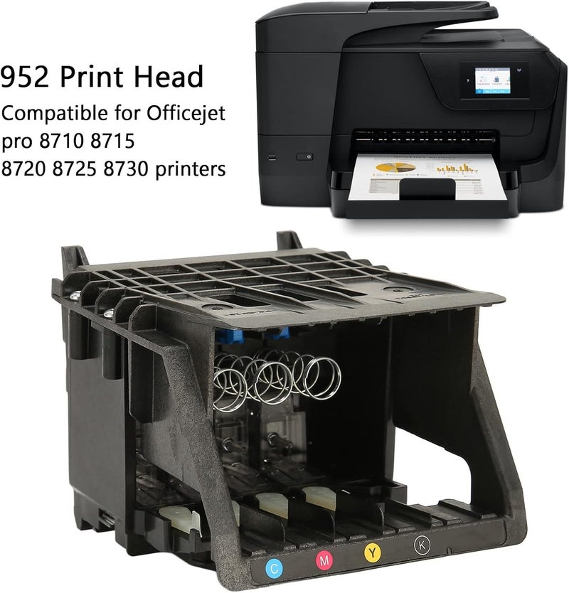 كلاراكو رأس طباعة 952، رأس طباعة بديل من مادة ABS لطابعات Officejet Pro 8710 و8715 و8720 و8725 و8730، قطع غيار رؤوس الطباعة للطابعات، قطع غيار للطابعات، سهل التركيب - Image 5