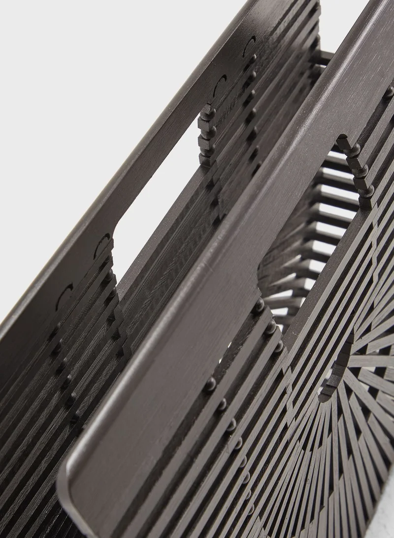 Ginger Wooden Clutch