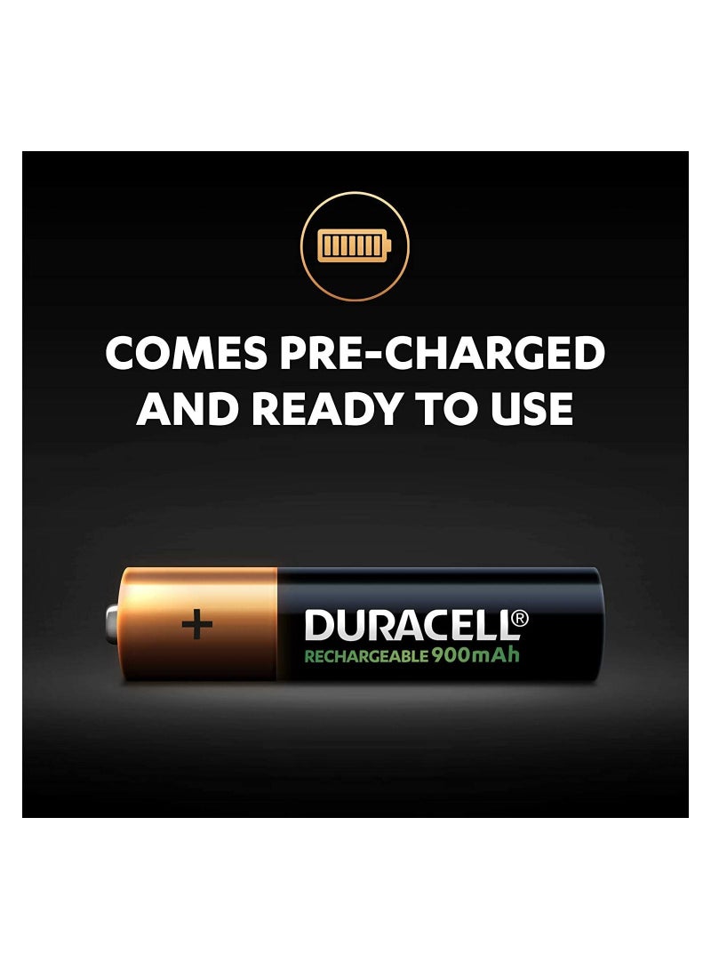 دوراسيل AAA 4-Cells 900mAh Ni-MH 1.2V HR03 - DX2400 Rechargeable Batteries - Image 2