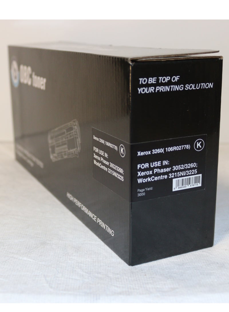 OBC Compatible Black Laser Toner Cartridge Replacement for Xerox 3260 / 106R02778 - Clear, High-Quality Printing - Image 2