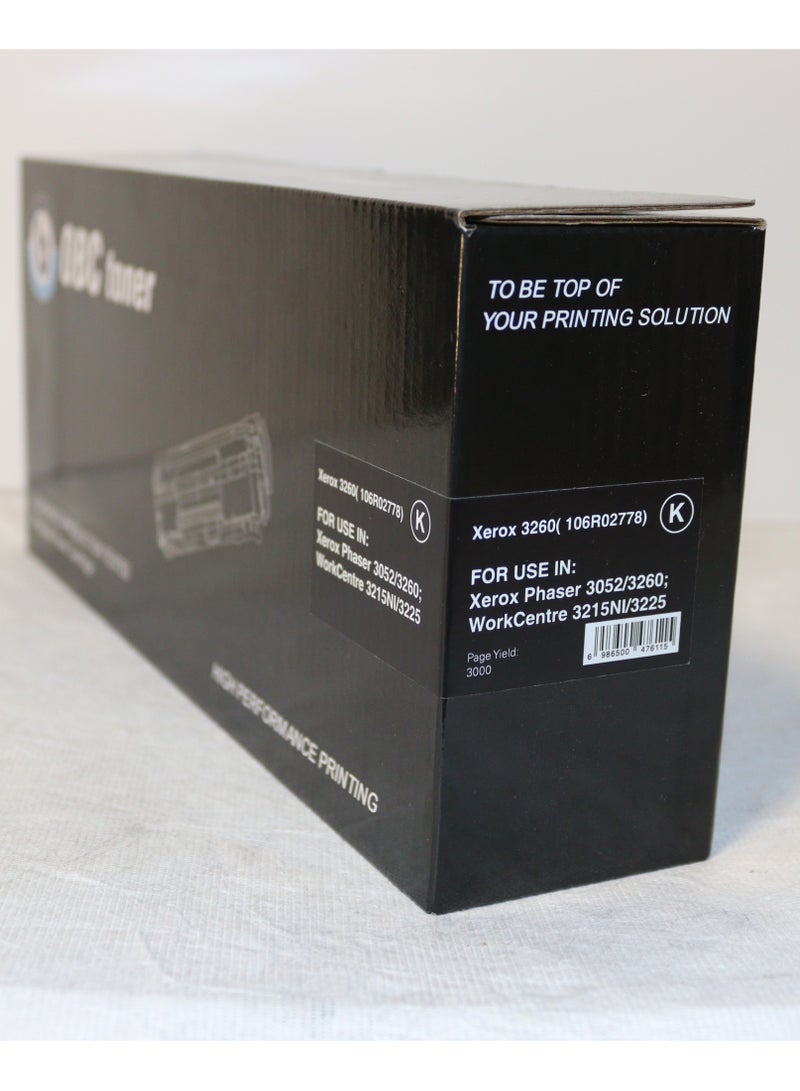 OBC Compatible Black Laser Toner Cartridge Replacement for Xerox 3260 / 106R02778 - Clear, High-Quality Printing - Image 4