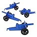 Tim Mee Toy TimMee M3 Artillery Blue 4pc Plastic Army Men Cannon Playset Made in USA - Image 4