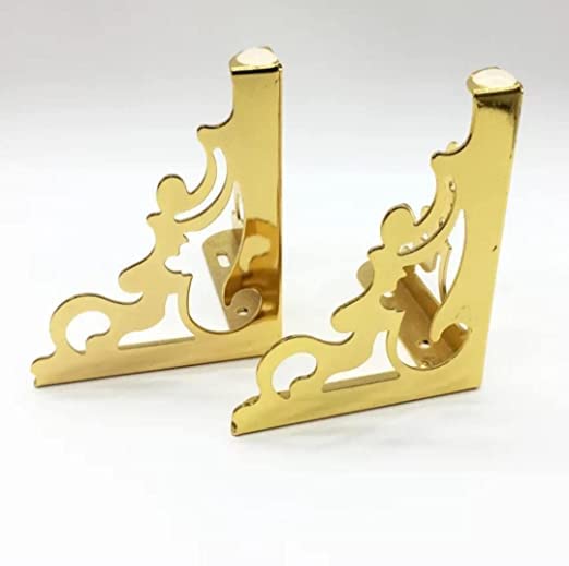 Generic Decor Sofa Hardware Leg 5 Inch 13 Cms Sofa Furniture Golden Glossy Finish Heavy Model Jali Shape Sofa Leg Set of 4 Mounting Screw Included  - Image 2