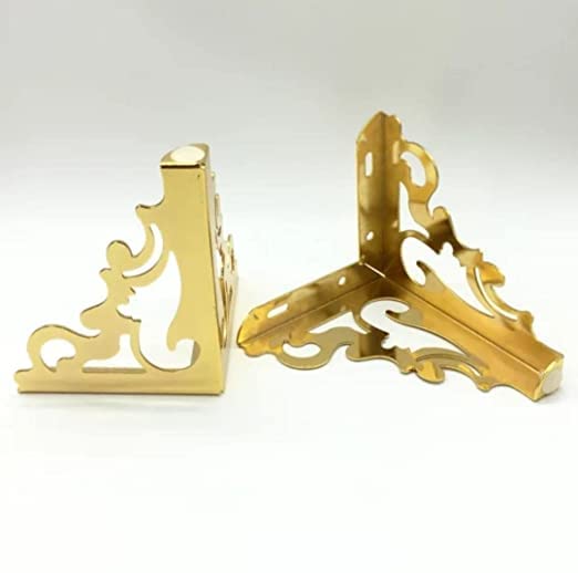 Generic Decor Sofa Hardware Leg 5 Inch 13 Cms Sofa Furniture Golden Glossy Finish Heavy Model Jali Shape Sofa Leg Set of 4 Mounting Screw Included  - Image 3