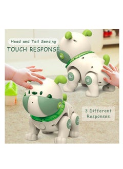KASTWAVE Robot Dog Toy for Kids, Remote Interactive Electronic Pets with Interactive Touch Sensors, LED Lights, Recording, Smart Dancing Walking RC Robot Puppy Dog for Kids Over 3, Green  - Image 4