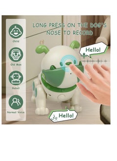 KASTWAVE Robot Dog Toy for Kids, Remote Interactive Electronic Pets with Interactive Touch Sensors, LED Lights, Recording, Smart Dancing Walking RC Robot Puppy Dog for Kids Over 3, Green  - Image 5