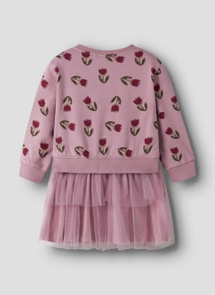Name It  Kids Printed Long Sleeve Mini Dress for Women | Best Price UAE