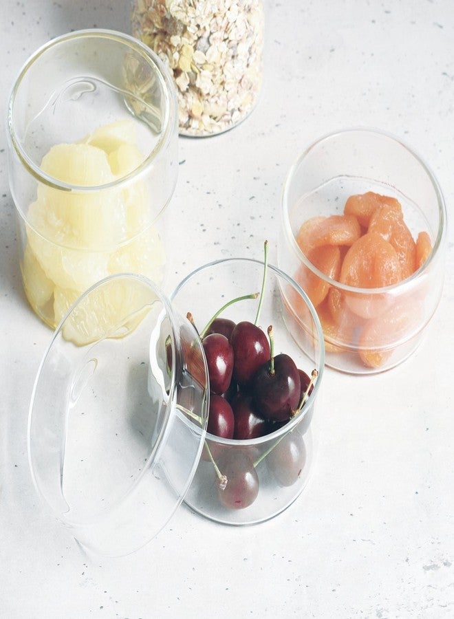 كينتو علبة زجاجية شفافة من كينتو 25762، أبعادها 3.9 × 3.3 بوصة (100 × 85 مم). - Image 3