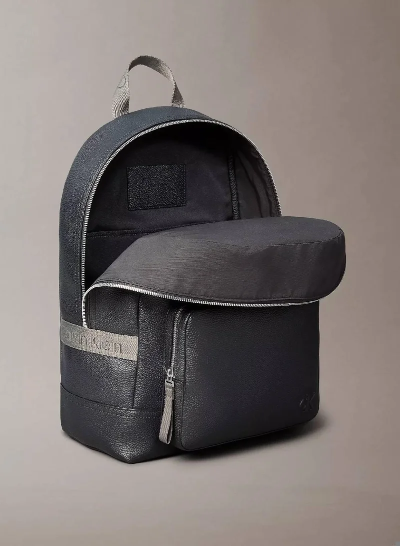Calvin Klein Jeans Black/Black Cargo Round Backpack for Men | Best Price UAE