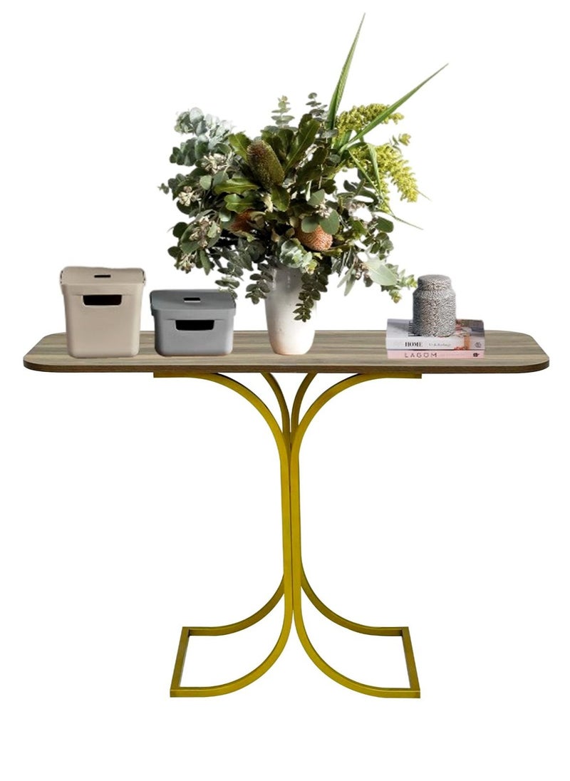 Living - Console Table With Wood Top  110*35*78CM - Image 1