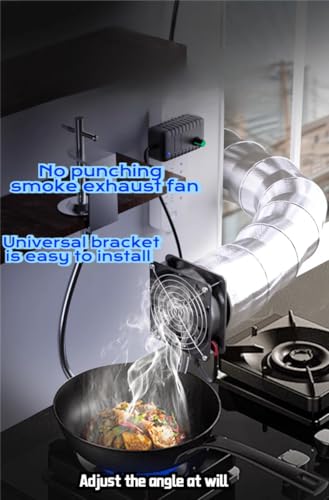 Martians Fume Extractor Adjustable Suction Power Solder with 10-foot smoke exhaust pipe blower fan for Soldering Stained Glass Laser Engraving DIY Projects - Image 4