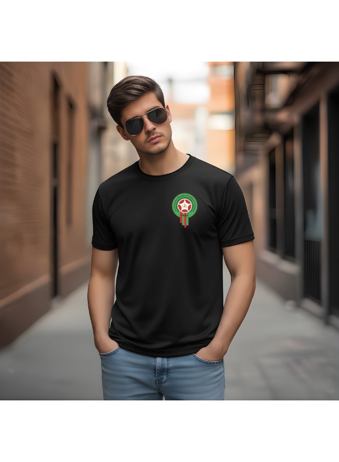 Morocco Soccer Printed Dryfit T-shirts Supporting Football  Jersey T-shirts For Men Women - Image 3