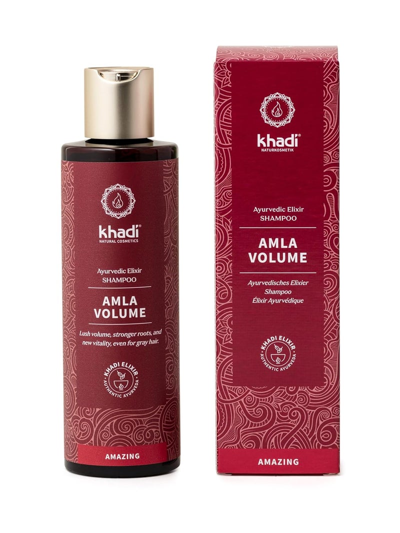 KHADI AMLA VOLUME Ayurvedic shampoo 100 natural silicone  sulfatefree promotes hair growth shine  volume prevents hair loss  gray hair conditioning vegan hair care organic beauty 67oz