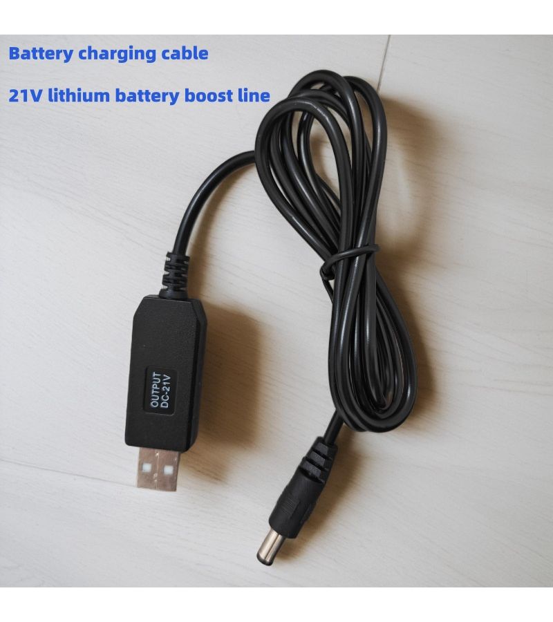 2Pcs USB 5V to 21V Charging Cable 19.69inch For Lithium Battery Tools - Image 5
