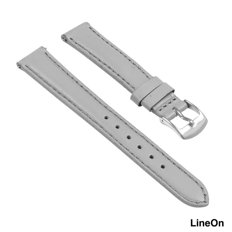 Lineon Colourful 16mm Full Padded Univarsal Vegan Leather Watch Strap For Branded Watches Compitable with (Titan, Timex, Casio, Sonata etc) Tool and Pins Include - Image 3