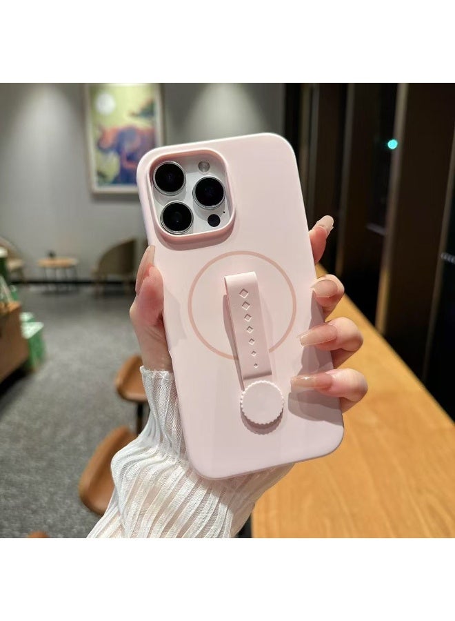 Silicone phone case for iPhone 15pro with 360 degree rotating band magnetic phone cover for iPhone - Image 3