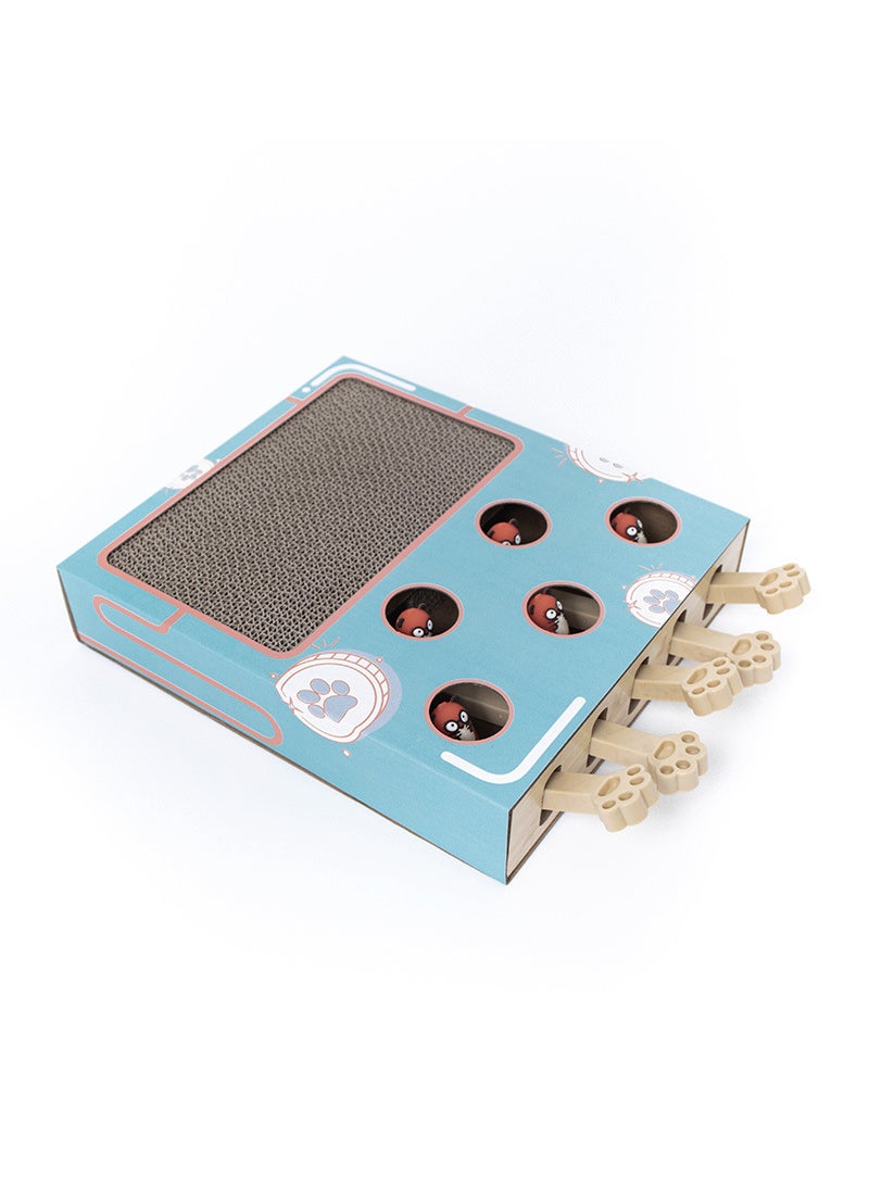 كيدل لعبة القط التفاعلية لعبة الخدش القط لوحة الخدش القط ضرب لعبة الخلد متعددة الوظائف (لعبة القط ذات الثقب الخمس) - Image 1