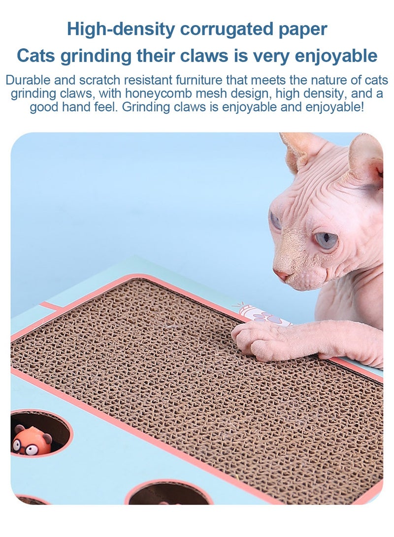 كيدل لعبة القط التفاعلية لعبة الخدش القط لوحة الخدش القط ضرب لعبة الخلد متعددة الوظائف (لعبة القط ذات الثقب الخمس) - Image 5