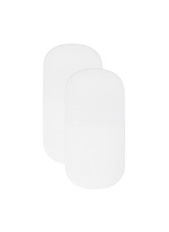 Shnuggle Pack Of 2 Light, Breathable And 100% Soft Jersey Cotton Fitted Sheets For Air Cot Mattress - White 120x60 Cm  - Image 1