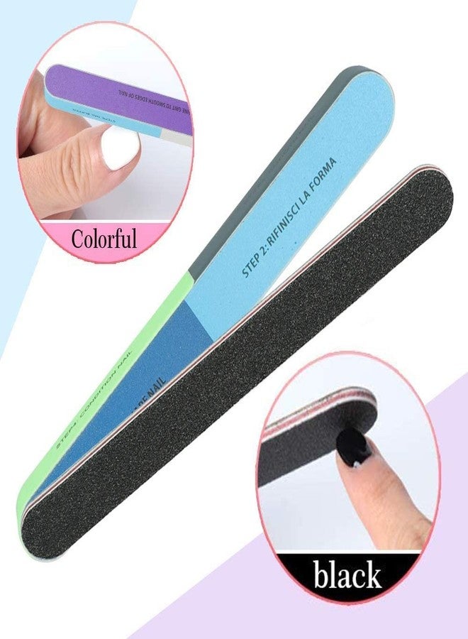 Nail Buffers and Filers Block Nail Care Kit Professional Manicure Pedicure Tool, 7-1 Sides Block Nail Buffer Nail Shaper Bar Nail Polishing Tool for Shiny Nails with Nail Filer - Image 4