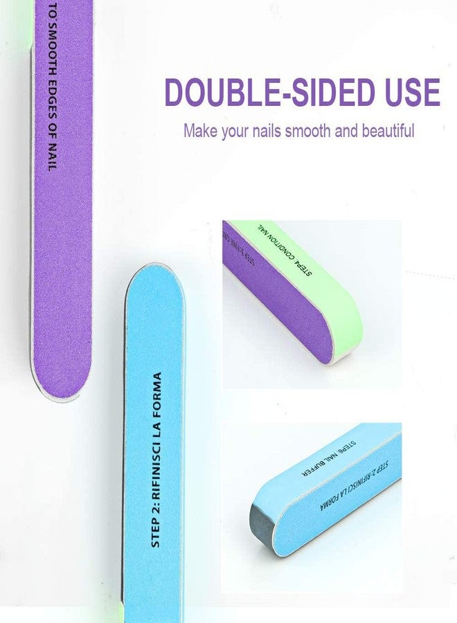 Nail Buffers and Filers Block Nail Care Kit Professional Manicure Pedicure Tool, 7-1 Sides Block Nail Buffer Nail Shaper Bar Nail Polishing Tool for Shiny Nails with Nail Filer - Image 3