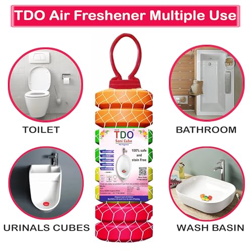 TDO Toilet Bathroom Air Freshener Fragrance Urinal balls Urinal Cubes Sani cube Napthalene balls for Washbasins & Clothes Pantry, Bathroom, Toilet,Wardrobe,wash Basin, Pack of 4 (100 gram Each) - Image 4